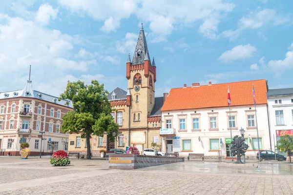 Swiecie Polonya Temmuz 2021 Yaz Mevsiminde Pazar Meydanı — Stok fotoğraf
