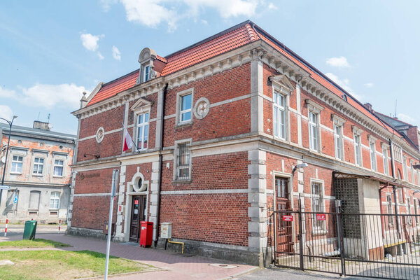 Starogard Gdanski, Poland - July 25, 2021: Polish post office in Starogard Gdanski.