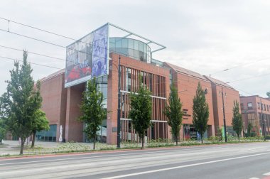 Torun, Polonya - 26 Temmuz 2021: Torun Çağdaş Sanat Merkezi.