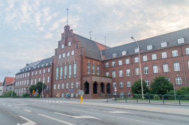 Malbork, Polonya - 26 Temmuz 2021: Malbork Belediyesi.