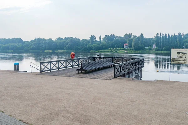 Torun Πολωνία Ιουλίου 2021 Πρώην Γέφυρα Πάνω Από Τον Ποταμό — Φωτογραφία Αρχείου