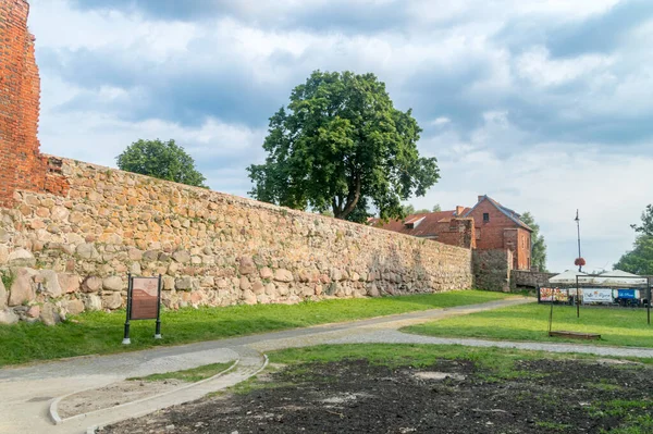 Sztum Polonia Julio 2021 Muro Defensa Del Castillo Teutónico —  Fotos de Stock