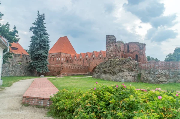 Ruïnes Van Het Gotische Teutoonse 13E Eeuwse Kasteel Torun Polen — Stockfoto