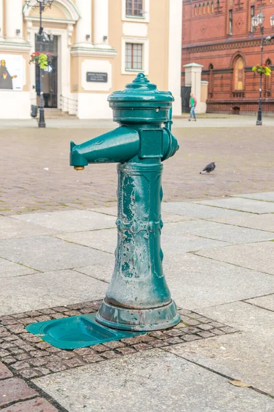 Bomba Para Água Cidade Velha Torun — Fotografia de Stock