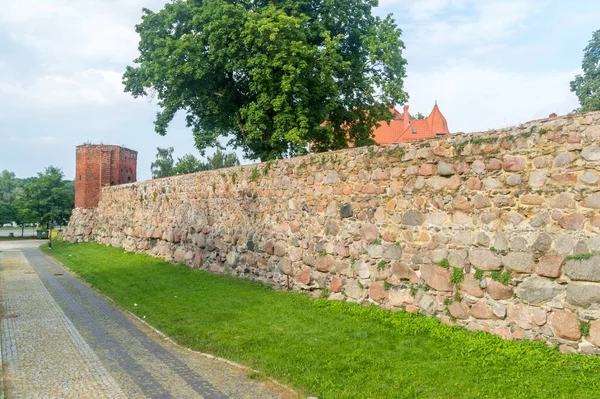 Defensie Muur Van Het Teutoonse Kasteel Sztum Polen — Stockfoto