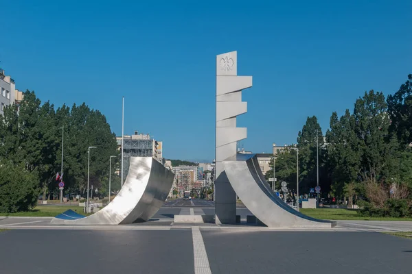Гдыня Польша Августа 2021 Года Памятник Величайшим Жертвам Второй Мировой — стоковое фото