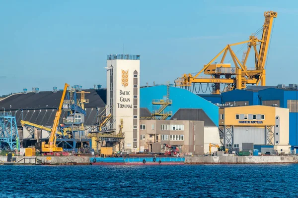 Gdynia Polonia Agosto 2021 Baltic Grain Terminal — Foto de Stock