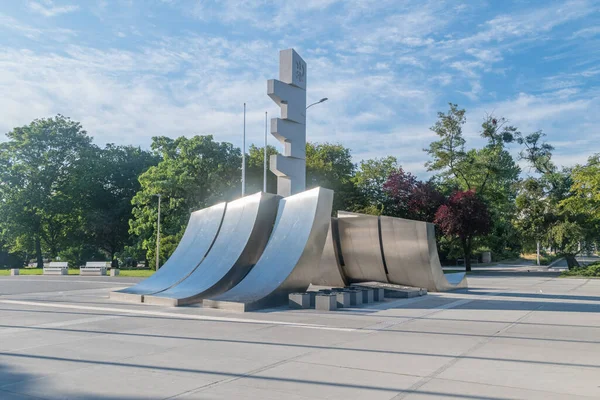 Gdingen Polen August 2021 Denkmal Für Die Größten Opfer Des — Stockfoto