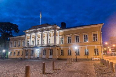 Turku, Finlandiya - 5 Ağustos 2021: Abo Akademi Üniversitesi.