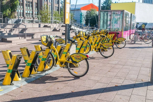 Helsinki Finland August 2021 Alepa Fillari Bicycles Rent — Stock Photo, Image