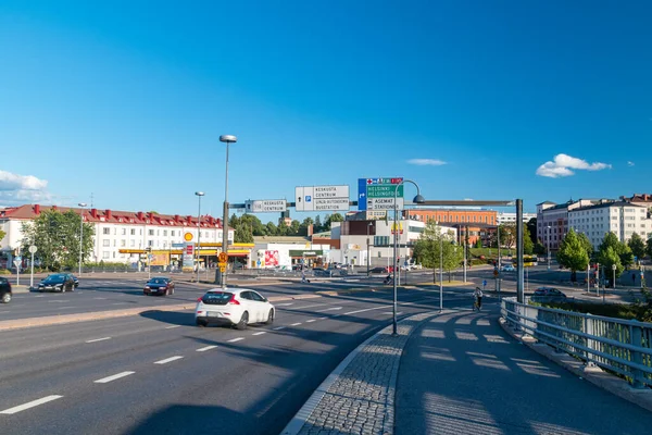 Turku Finlandia Agosto 2021 Calle Aninkaistenkatu Turku — Foto de Stock