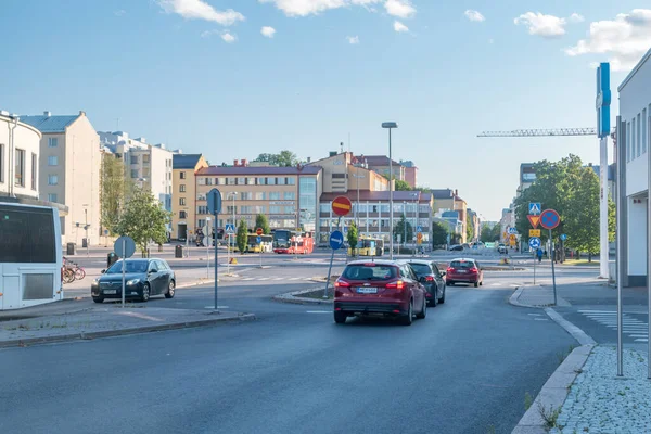 フィンランドのトゥルク 2021年8月4日 トゥルクのストリートビュー — ストック写真
