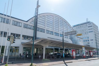 Helsinki, Finlandiya - 5 Ağustos 2021: HAM Helsinki Sanat Müzesi.