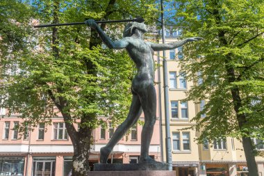Helsinki, Finlandiya - 5 Ağustos 2021 Tellervo, Tapios 'un kızı, Orman Tanrısı Tapio' nun kızı.