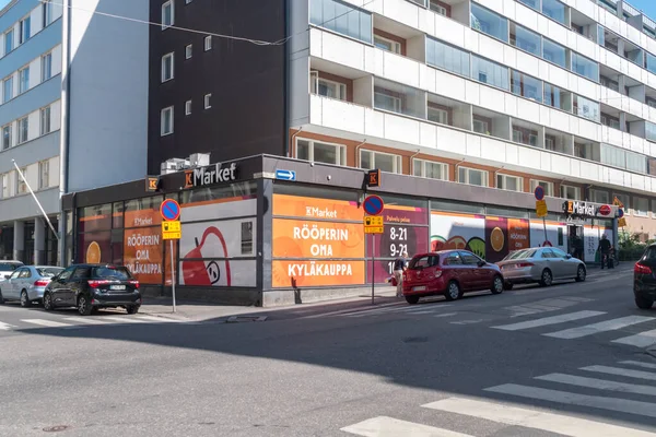 stock image Helsinki, Finland - August 5, 2021: K-Market grocery store.