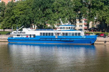 Turku, Finlandiya - 6 Ağustos 2021: Lily yolcu gemisi.