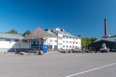 Turku, Finlandiya - 6 Ağustos 2021: Turku 'daki Marinum Denizcilik Merkezi.