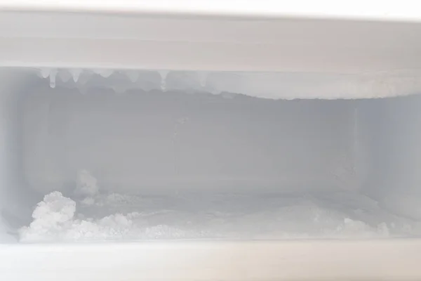 Empty Fridge Ice Ice Freezer — Stock Photo, Image