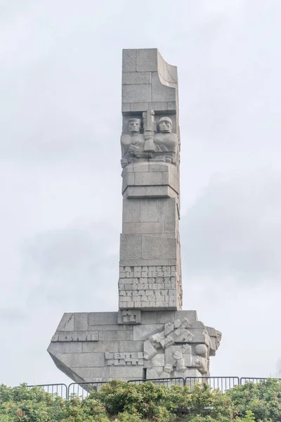 폴란드 그단스크 2021 자들을 기념물로 도알려진 플라테 기념비 — 스톡 사진