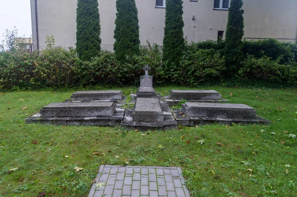 Chojnice Pologne Septembre 2021 Tombes Sur Cimetière Des Victimes Crimes — Photo