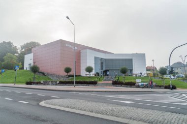 Chojnice, Polonya - 22 Eylül 2021: Chojnice Kültür Merkezi.
