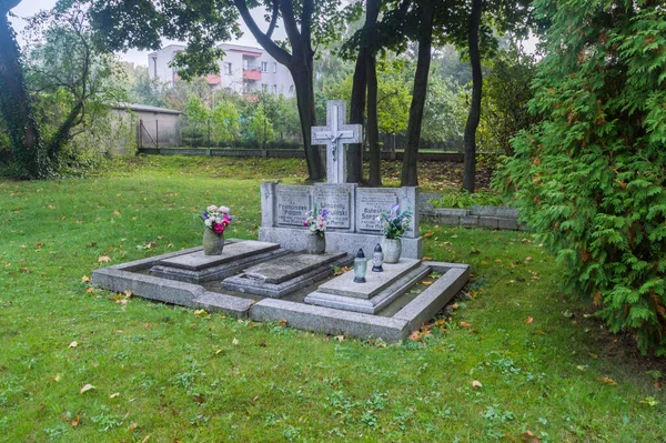 Chojnice Polonia Septiembre 2021 Tumbas Antiguas Cementerio Víctimas Crímenes Nazis — Foto de Stock