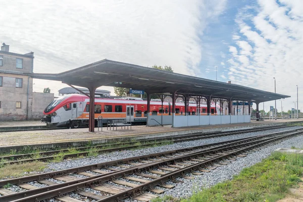 Chojnice Polonia Septiembre 2021 Estación Tren Chojnice — Foto de Stock