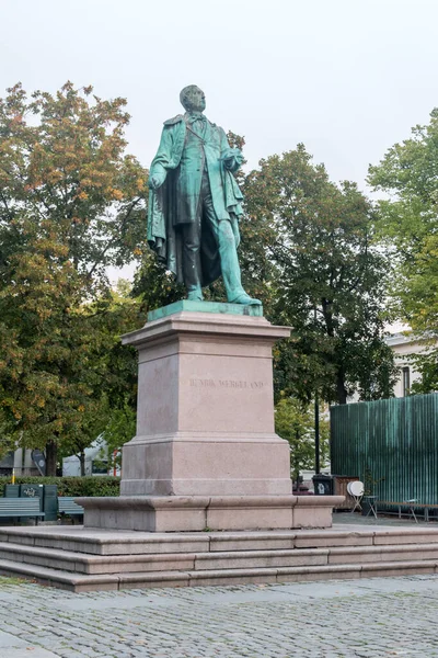 Oslo Norway September 2021 Monument Henrik Wergeland Henrik Wergeland Norwegian — Stockfoto