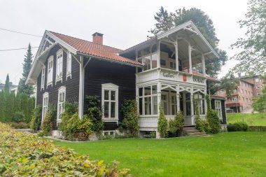 Oslo, Norveç - 24 Eylül 2021: Oslo 'daki Galleri Dobag Binası.