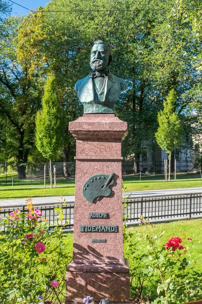 Oslo Noruega Setembro 2021 Busto Adolph Tidemand Adolph Tidemand Foi — Fotografia de Stock