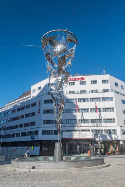 ノルウェーのオスロ 2021年9月25日セント オラヴス広場 — ストック写真