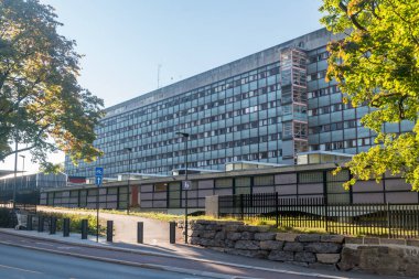 Oslo, Norveç - 25 Eylül 2021: Grönland Polis Merkezi.