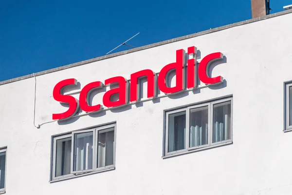 Oslo Norwegen September 2021 Logo Der Scandic Hotels Group Scandic — Stockfoto