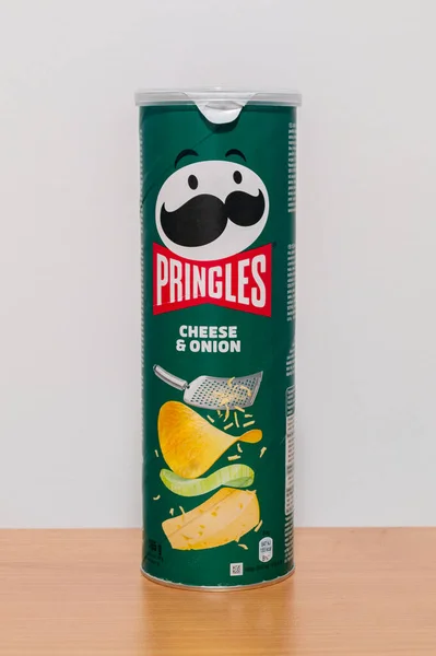 Pruszcz Gdanski Polsko Prosince 2021 Sýr Cibule Pringles — Stock fotografie