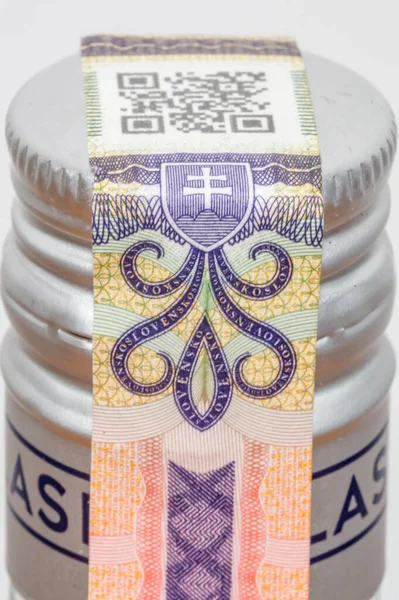Pruszcz Gdanski 폴란드 2022 Slovakian Excise Tax Duty Stamp Bottle — 스톡 사진