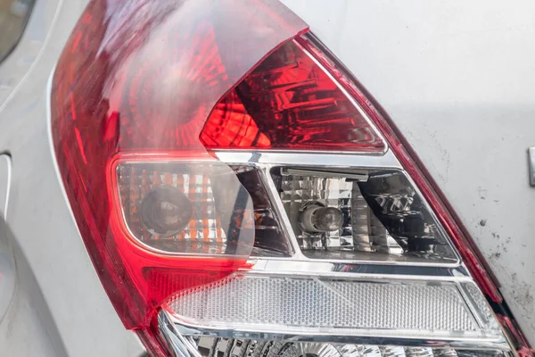 Broken Rear Car Light Broken Tail Lamp Car Car Accident — Stock Photo, Image