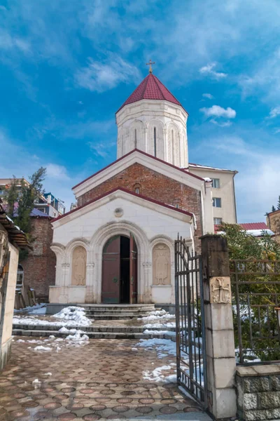 Entrada Para Igreja Dos Santos David Constantino Kutaisi Geórgia — Fotografia de Stock