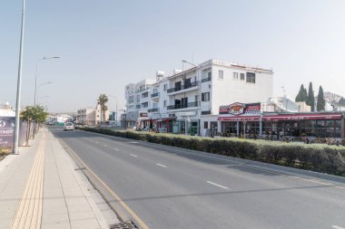 Paphos, Kıbrıs - 2 Nisan 2022: Kralların Mezarları.