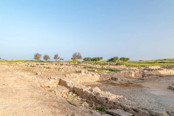 Paphos Chipre Abril 2022 Vista Sobre Las Ruinas Antigua Ciudad — Foto de Stock