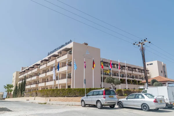 Paphos Cipru Aprilie 2022 Hotelul Atlantica Golden Beach — Fotografie, imagine de stoc