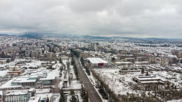 Kutaisi Geórgia Março 2022 Vista Aérea Sobre Kutaisi Dia Inverno — Fotografia de Stock