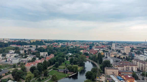 Быдгощ Польша Июля 2021 Года Вид Воздуха Центр Города Быдгощ — стоковое фото