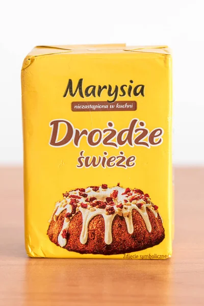 Pruszcz Gdanski Польща Травня 2022 Pack Marysia Yeast Пекарні Дріжджі — стокове фото
