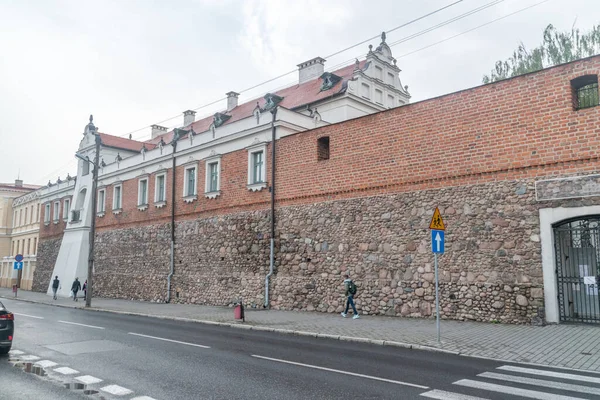 Piotrkow Trybunalski Польща Травня 2022 Середньовічні Міські Стіни Пйотркова Трибунальського — стокове фото