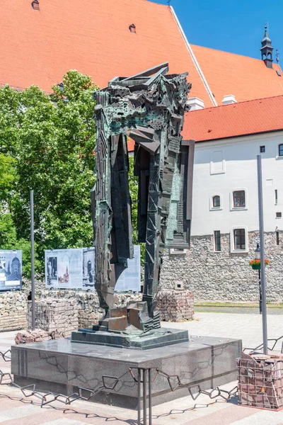Bratislava Slowakei Mai 2022 Holocaust Mahnmal Der Nähe Der Ehemaligen — Stockfoto