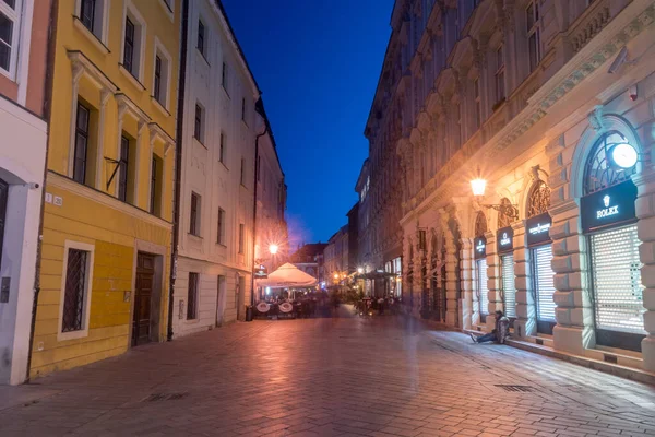 Bratislava Slovakia May 2022 Street Old Town Bratislava Night — Stock Photo, Image