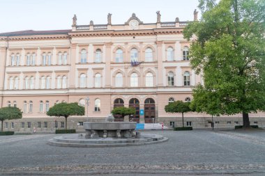 Maribor, Slovenya - 2 Haziran 2022: Maribor 'da Birinci Jimnastik Salonu.