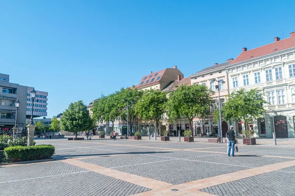 Szombathely Hongrie Juin 2022 Place Principale Dans Vieille Ville Szombathely — Photo