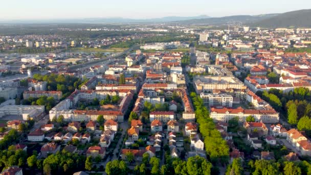 Maribor Σλοβενία Ιουνίου 2022 Αεροφωτογραφία Της Πόλης Maribor Αεροφωτογραφία Από — Αρχείο Βίντεο