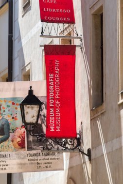 Bratislava, Slovakya - 31 Mayıs 2022: Bratislava Fotoğraf Müzesi Amblemi.